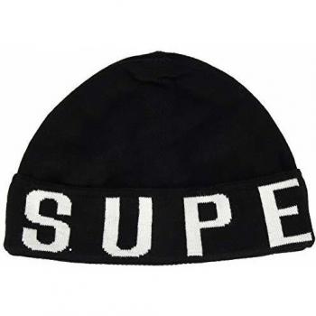 Superdry Urban Logo Beanie Pasamontañas, Negro