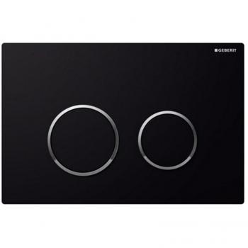 Placa de comando Sigma 20 Geberit negro-cromo-brillante 2 botones