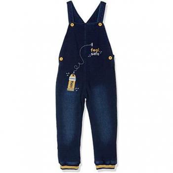 boboli Dungarees Fleece Denim For Boy Mono, Azul