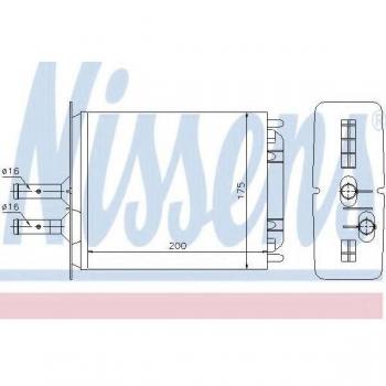 Radiador de calefacción NISSENS 71439, tipo: calefacción, características: diseño compacto, fácil instalación, alta eficiencia térmica, materiales duraderos y resistencia a la corrosión