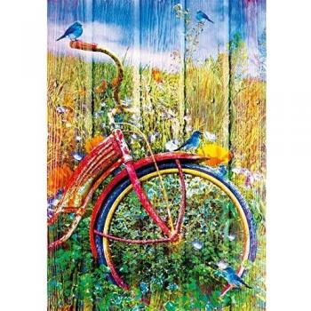 Puzzle Bluebird - Pájaro Azul sobre Bicicleta, 1000 Piezas