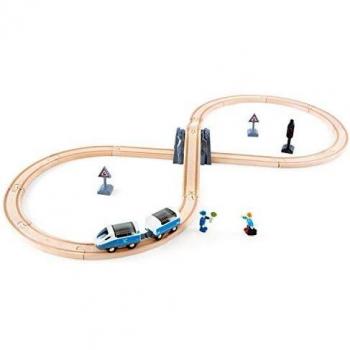 Hape Wooden Figure 8 Railway Set E3729