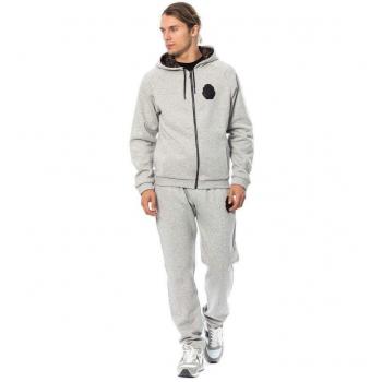 Billionaire Italian Couture Gray Cotton Hooded Sweatsuit - XXL