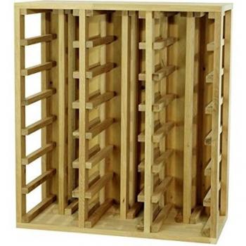 Expovinalia Botellero con Capacidad para 42 Botellas, Madera, Roble, 68x32x75 cm
