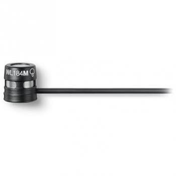 Shure WL184MB Supercardioid Condenser Lavalier Microphone with TA4F Connector - Black