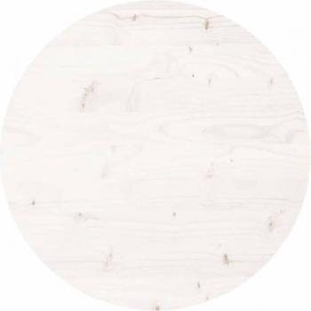 White Marble Design Tempered Glass Table Top Ø80x1 cm