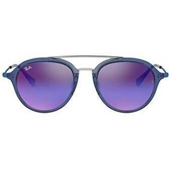 Ray-Ban 0Rj9065S Gafas de Sol, Transparente Blue, 48 Unisex-niños