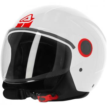 Acerbis Casco Modular Brezza Jet Blanco - Casco jet, color blanco, talla XS
