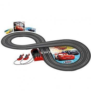 Carrera- Disney-Pixar Cars Juego con Coches, Multicolor, Talla Única