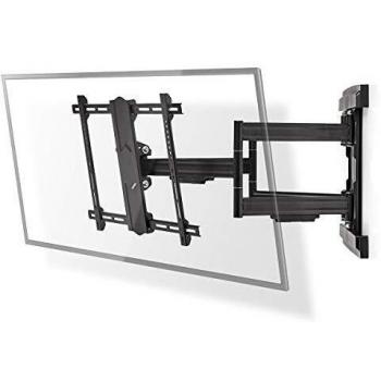 Full Motion TV Wall Mount Bracket | 37-80 inches | Max Weight 70 kg | 6 Pivot Points | Black Steel