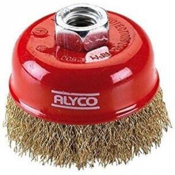 ALYCO 197614 197614-Cepillo Taza Ondulada 100 mm para miniamoladora