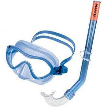 SEAC Set Baia, Conjunto de snorkeling para niños de 4 a 8 años, con máscara de buceo y tubo