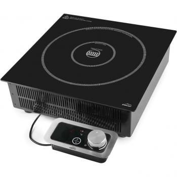 Placa de Inducción Profesional Portátil Lacor 3500 W, IPX3, 10 Niveles de Potencia, Diámetros Ø12-Ø28 cm, Color Negro