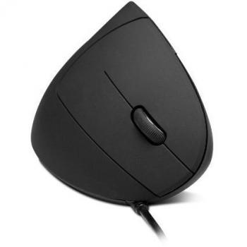 Anker 2.4G Wireless Vertical Ergonomic Optical Mouse, 800/1200 /1600 DPI, 5 Buttons for Laptop, Desktop, PC, Macbook - Black