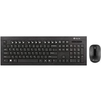 NGS Dragonfly Kit Teclado y Ratón Inalámbricos USB 2.4GHz. Teclado Multimedia y Ratón Óptico 1200dpi