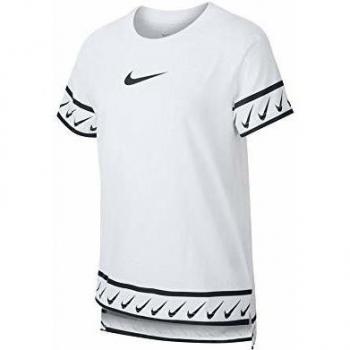 Nike G NSW tee Dptl Studio Camiseta, Niñas, White, S