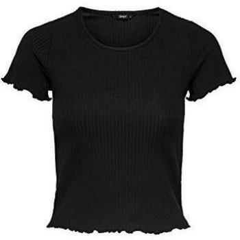 Only ONLEMMA S/S Top Noos JRS Camiseta, Negro, M para Mujer