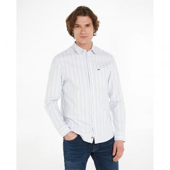 Tommy Jeans Camisa manga larga TJM REG OXFORD STRIPESHIRT para hombre