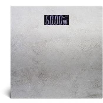Báscula Digital de Baño Livoo Hormigón Gris 180 kg con Plataforma de Vidrio y Precisión de 50g
