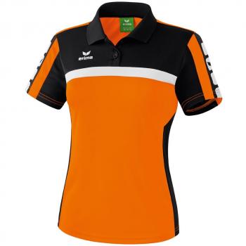 Erima – Polo de mujer 5 Cubes Naranja naranja, negro y blanco Talla:34