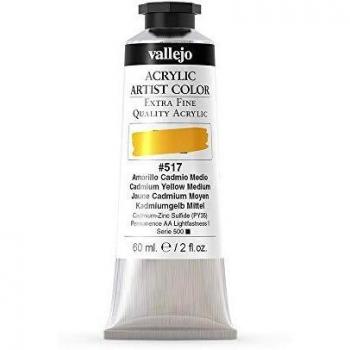 Pintura Acrílica Artista Vallejo 60ml - Amarillo Cadmio Medio