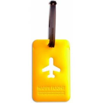 Square Luggage Tag Alife Design - Happy Flight Edition