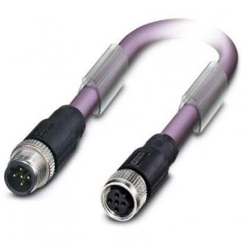 Conector de datos M12 macho a hembra, 2 polos, longitud 1m - Phoenix Contact 1507366