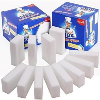 MR.SIGA melamina esponja milagrosa esponja de limpieza esponja mágica para el hogar de la cocina, 12 piezas, tamaño: 12 x 6 x 3 cm