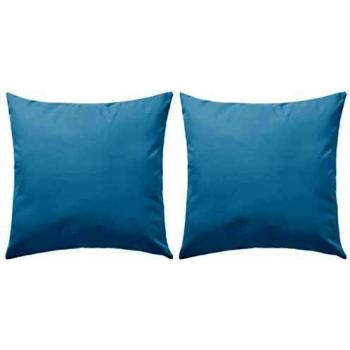 vidaXL 2X Cojín Sofá Silla Cama Decoración Exterior Interior Azul Set Cojines