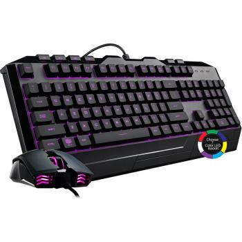 Cooler Master Devastator 3 Gaming Keyboard & Mouse Combo, 7 Color Mode LED Backlit, Media Keys, 4 DPI Settings, SGB-3000-KKMF1-US