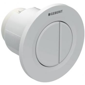 Pulsador Doble Descarga Neumático Geberit Tipo 01 Blanco Alpino para Cisterna Empotrada 8cm