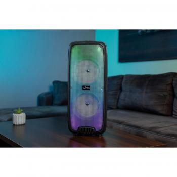 Altavoz Bluetooth Portátil Grande Karaoke Flamezilla MT3178 con luces LED, conexión inalámbrica, potencia de 20W, batería recargable de larga duración, entrada USB y AUX, micrófono incluido