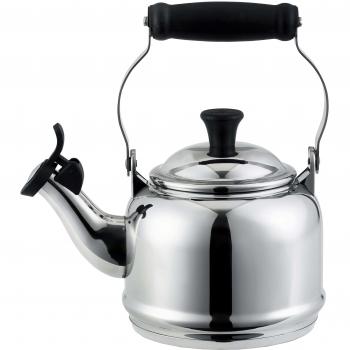 LE CREUSET Tetera con Silbato, Acero, Gris