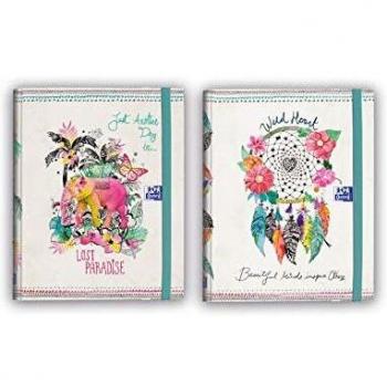 CARPETA DE GOMAS BOHO DREAM C/SOLAPAS TE A4+ SURT - 2 Diseños aleatorio Elefante/Sueños
