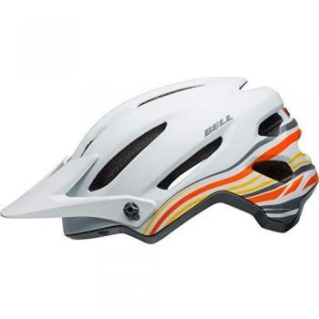 BELL 4FORTY Casco de Bicicleta, Unisex-Adultos, Blanco y Naranja, Large