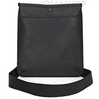 montblanc - Bolso al hombro para hombre negro nero con effetto fibra di carbonio