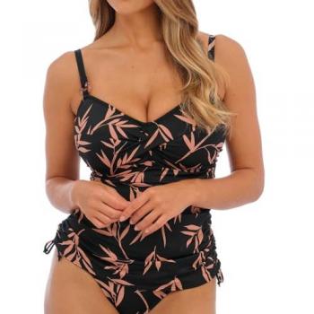 Fantasie Women's Luna Bay Black Twist Front Tankini Top - Size 34D