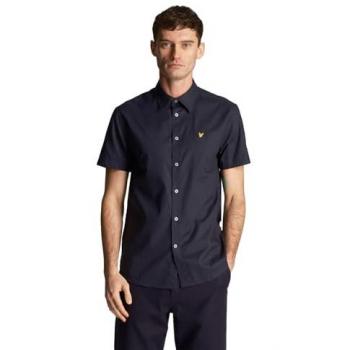 Lyle & Scott Dark Navy Plain Poplin Shirt for Men - Size L