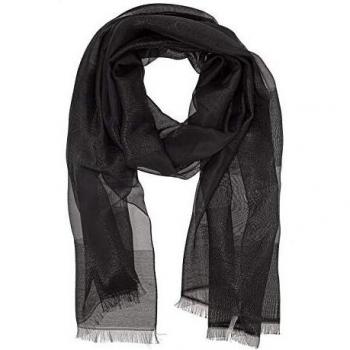 Calvin Klein Evening Scarf 70x180 Bufanda, Negro