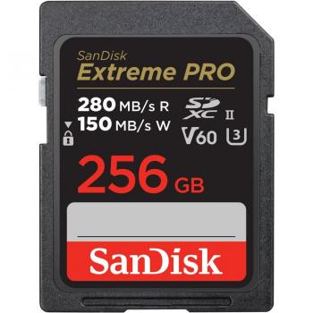 SanDisk 256 GB SDXC Extreme Pro UHS-II 280 MB/s V60 Clase 10 Tarjeta de Memoria