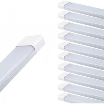 Réglette LED 120cm 50W - Pack de 10 / Blanco Neutro 4000K-5500K