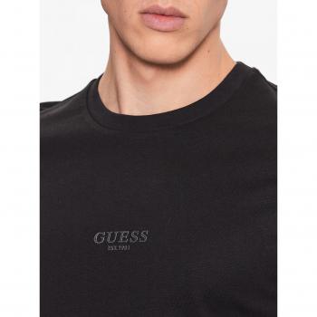 Camiseta de hombre manga corta slim Guess AIDY CN SS Tee M2YI72 I3Z14 JBLK negro, Jet Black A996, XS