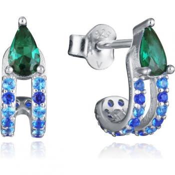 Pendientes Viceroy Trend de plata de ley con baño de rodio y circonitas