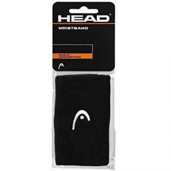 Muñequera Head Wristband 5'' Negra (Pack de 2)