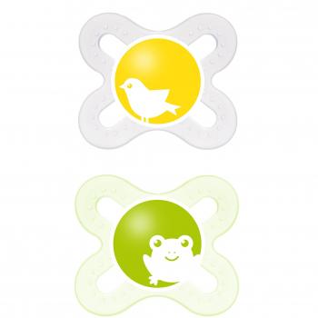 MAM Silicone Start Pacifier, White, 2-Count by MAM