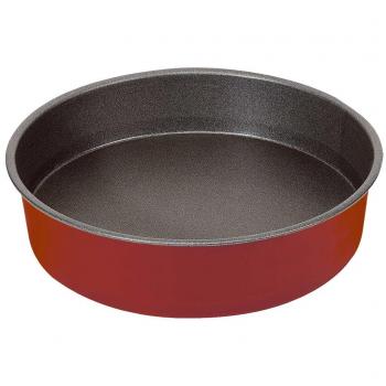 imf Molde Redondo, Acero, Rojo, 24 x 5,5 cm