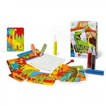 Kit de Arena Mágica para Colorear Dinosaurios 5+ - Sabbiarelli