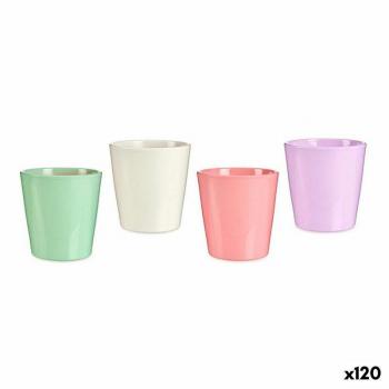 Maceta Ibergarden Rosa Lila Blanco Verde Arcilla (16,5 x 16 x 16,5 cm) (120 Unidades)