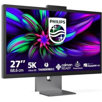 Philips Brilliance 27 5K Ultra HD IPS Monitor with Thunderbolt 4 and USB-C (Model: 27E3U7903/00)