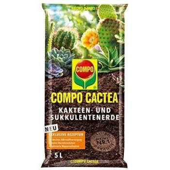 Tierra para Cactus y Suculentas Compo CACTEA con Fertilizante de 5 Litros